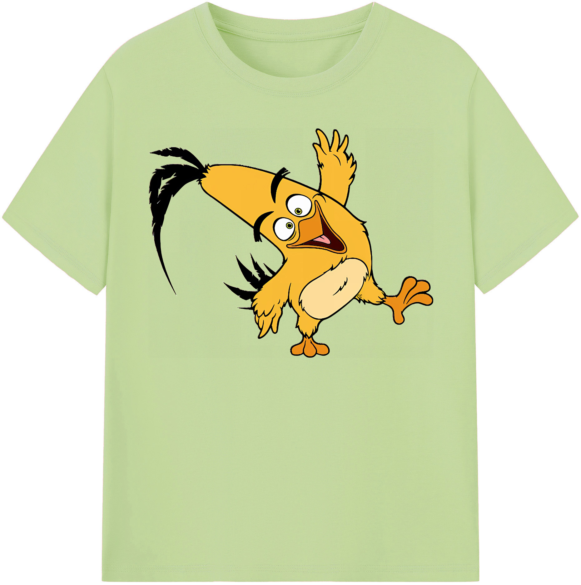 （画像用） Angry Birds アングリーバード 綿100％半袖Tシャツ（フロントプリント）